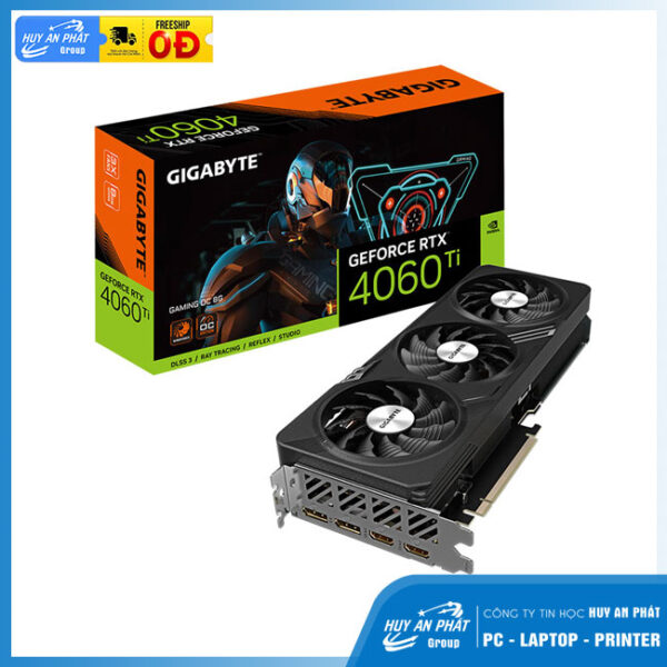 Card đồ họa Gigabyte GeForce RTX 4060 WINDFORCE OC (8GB/ GDDR6/ 128 bit)