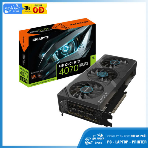Card đồ họa Gigabyte GeForce RTX 4070 SUPER Gaming OC (12Gb/ GDDR6X/ 192 bit)