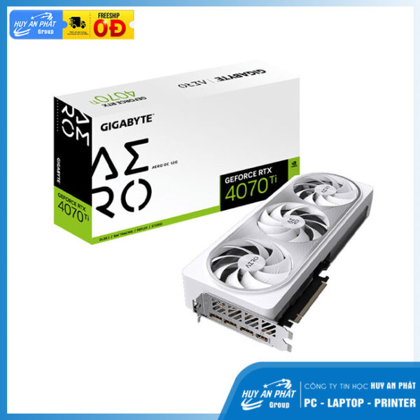 Card đồ họa Gigabyte GeForce RTX 4070 Ti AERO OC (12GB/ GDDR6X/ 192 bit)
