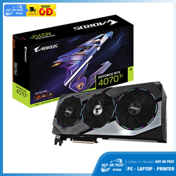 Card đồ họa Gigabyte AORUS GeForce RTX 4070 Ti ELITE (12GB/ GDDR6X/ 192 bit)