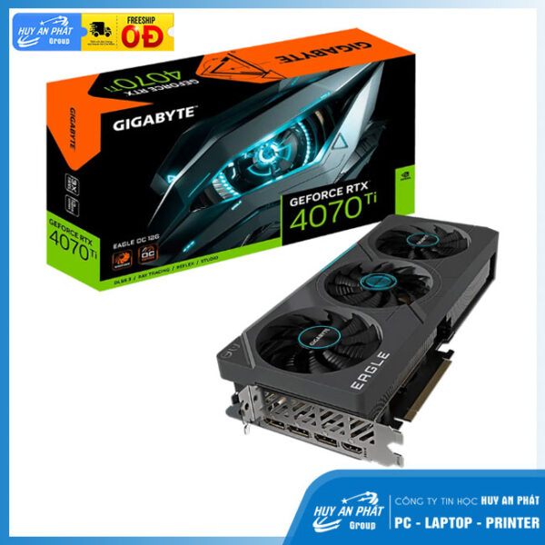 Card đồ họa Gigabyte GeForce RTX 4070 Ti EAGLE OC (12GB/ GDDR6X/ 192 bit)
