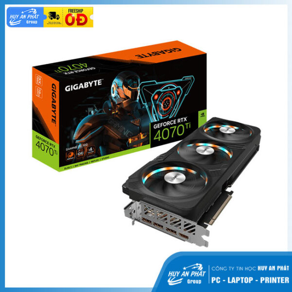 Card đồ họa Gigabyte GeForce RTX 4070 Ti GAMING OC (12GB/ GDDR6X/ 192 bit)