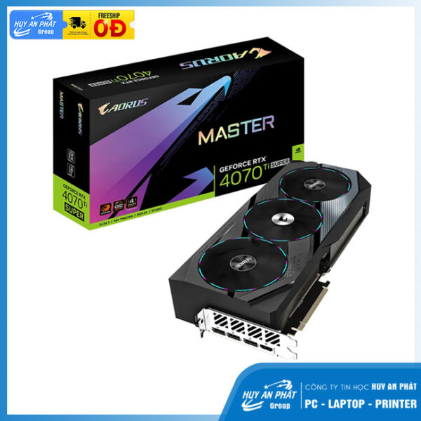 Card đồ họa Gigabyte AORUS GeForce RTX 4070 Ti SUPER MASTER (16GB/ GDDR6X/ 256 bit)