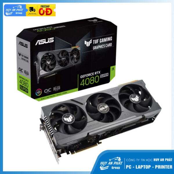 Card đồ họa Asus TUF Gaming GeForce RTX 4080 SUPER OC Edition (16GB/ GDDR6X/ 256 bit)