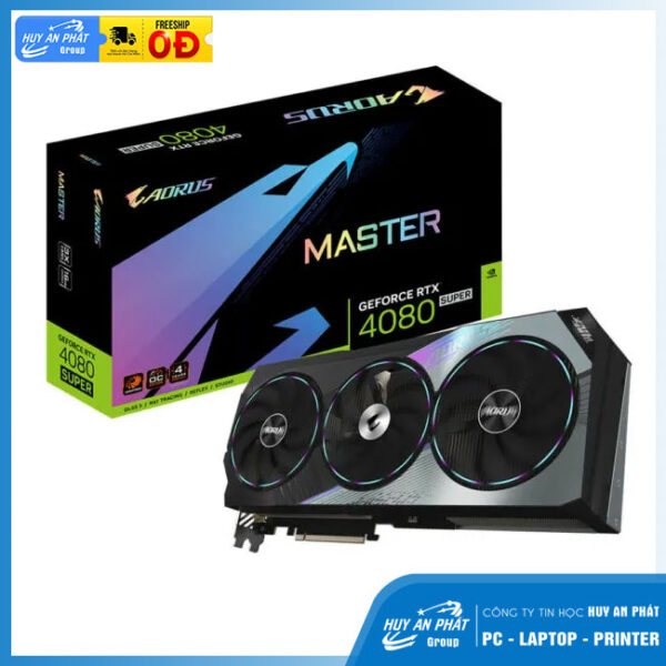 Card đồ họa Gigabyte AORUS GeForce RTX 4080 SUPER MASTER (16GB/ GDDR6X/ 256 bit)