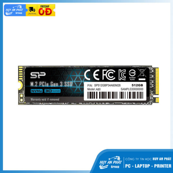 Ổ Cứng NVMe PCle 512Gb SILICON POWER A60 - Chính Hãng