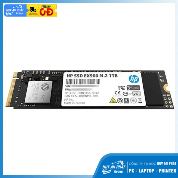 SSD HP EX900 1TB NVMe PCIe Gen 3x4 M.2 2280 5XM46AA - Ảnh 2