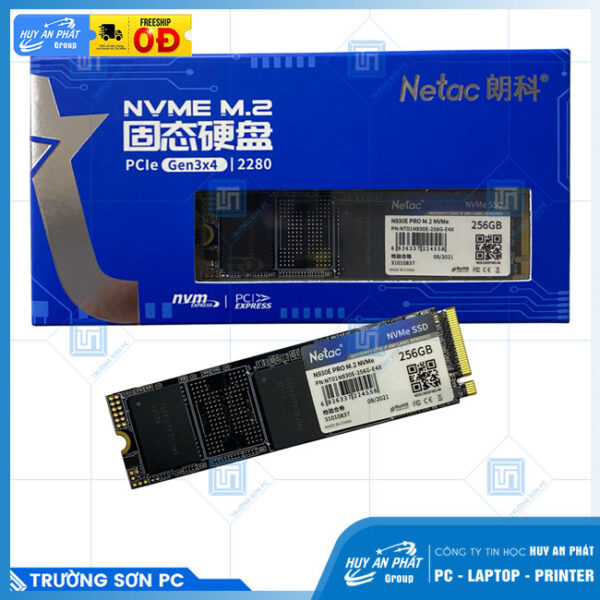 Ổ CỨNG SSD NETAC N930E PRO M.2 NVME 256GB | PCIE GEN3X4