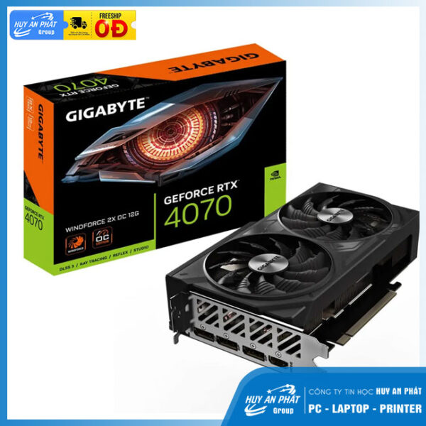 VGA Gigabyte RTX 4070 Windforce OC 12GB (GV-N4070WF3OC-12GD)