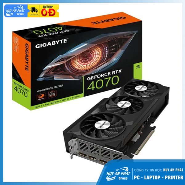 VGA Gigabyte RTX 4070 Windforce OC 12GB  N4070WF3 OC-12GD