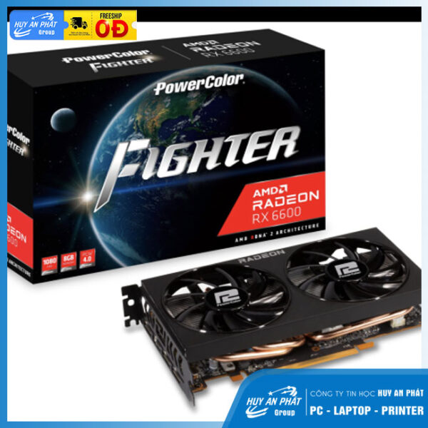 Card màn hình PowerColor Fighter Radeon RX 6600 8GB GDDR6