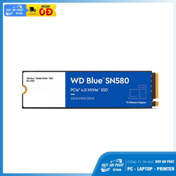 Ổ Cứng NVMe PCle 500Gb WESTERN BLUE SN580 - Chính Hãng