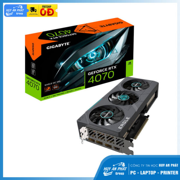 Card đồ họa Gigabyte GeForce RTX 4070 GAMING OC (12Gb/ GDDR6X/ 192 bit)