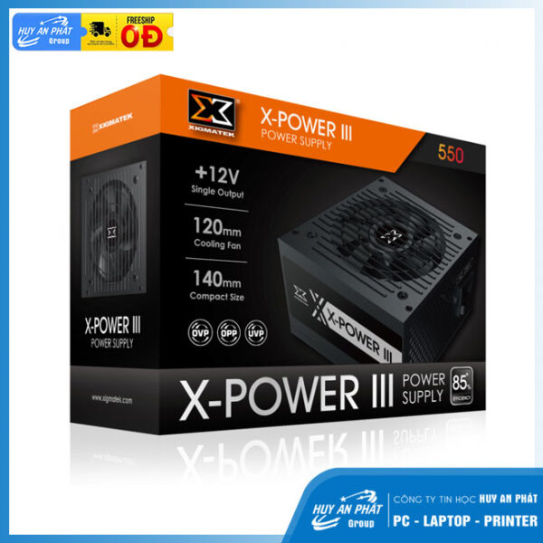 NGUỒN MÁY TÍNH XIGMATEK X-POWER III 500 80Plus (Đen) - Chính Hãng