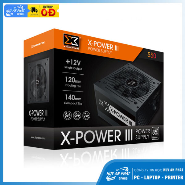 NGUỒN MÁY TÍNH XIGMATEK X-POWER III 550 80Plus BOX Chính Hãng