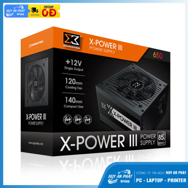 NGUỒN MÁY TÍNH XIGMATEK X-POWER III 650 80Plus BOX - Chính Hãng