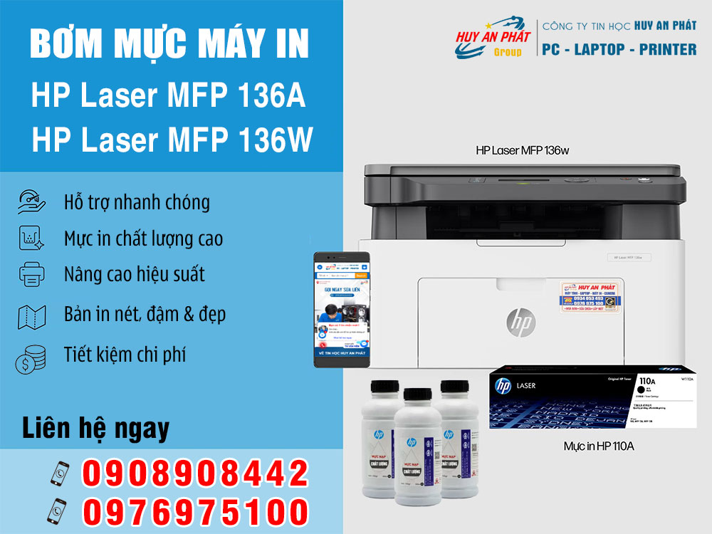 bom muc hp 136a 136w