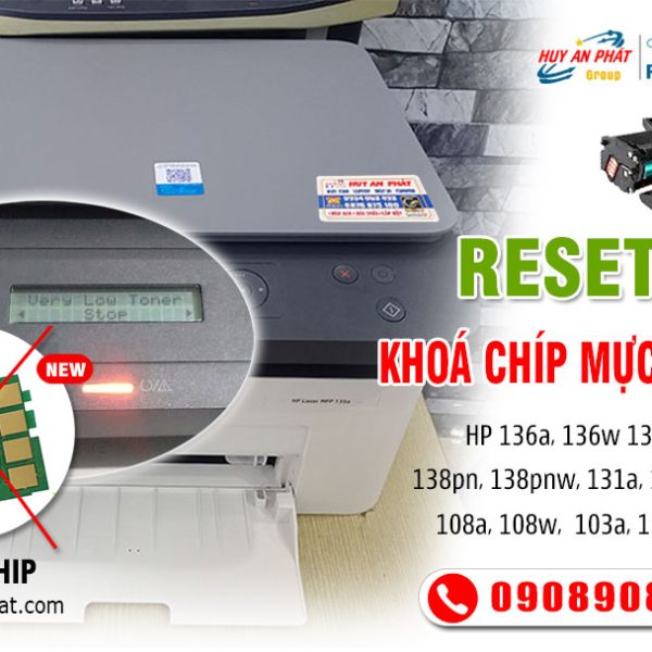 Dịch VụKhoá Reset Chíp Mực Máy in Hp 136a 136w Vĩnh Viễn
