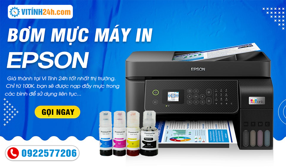 Bơm mực máy in TpHCM