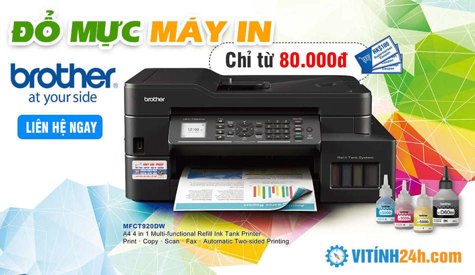 Đổ Mực Máy in Brother