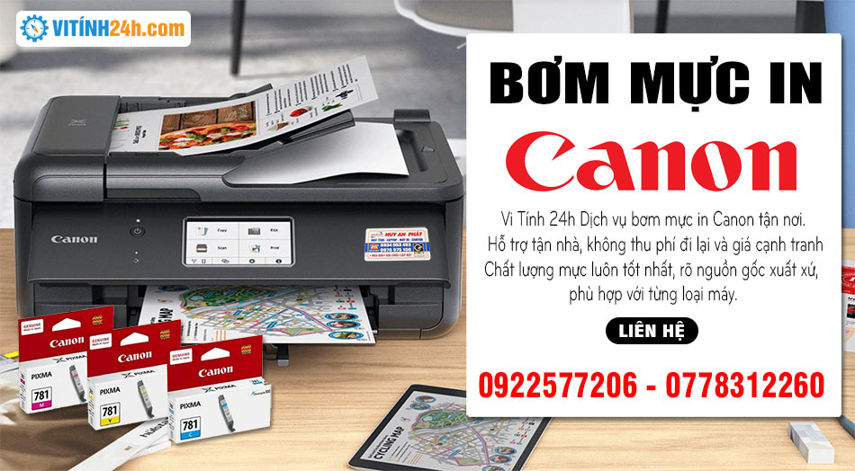 Bơm Mực máy in Canon TpHCM