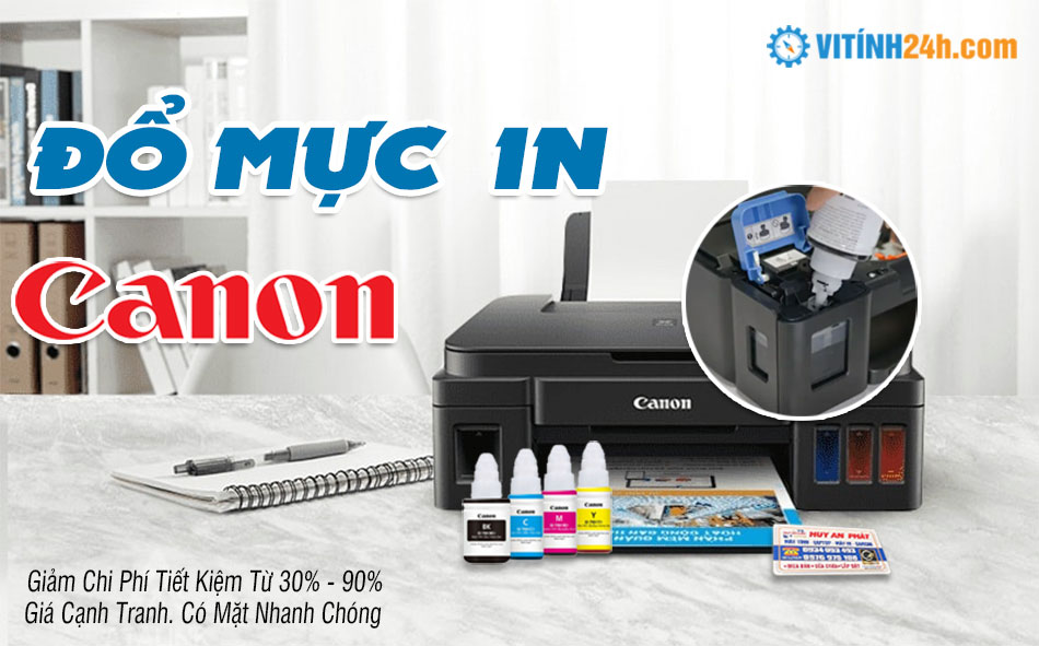 Nạp Mực máy in Canon TpHCM