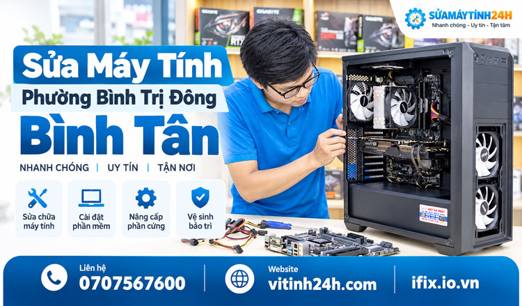 Sửa Máy Tính Phường Bình Trị Đông