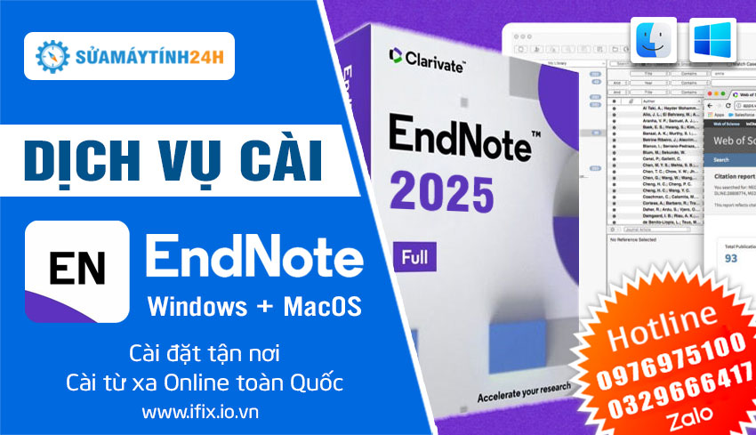 Dịch Vụ Cài Endnote Full Bản Quyền Vĩnh Viễn