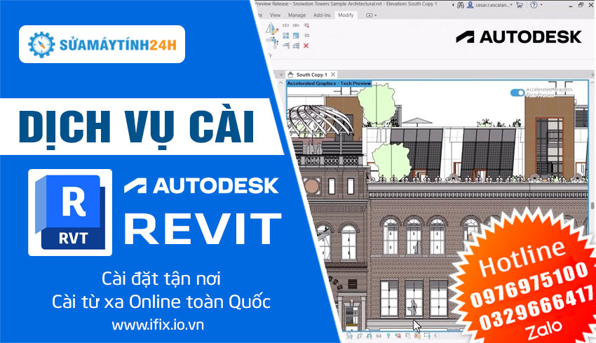 Dịch Vụ Cài REVIT Full Crack Bản Quyền Xài Vĩnh Viễn