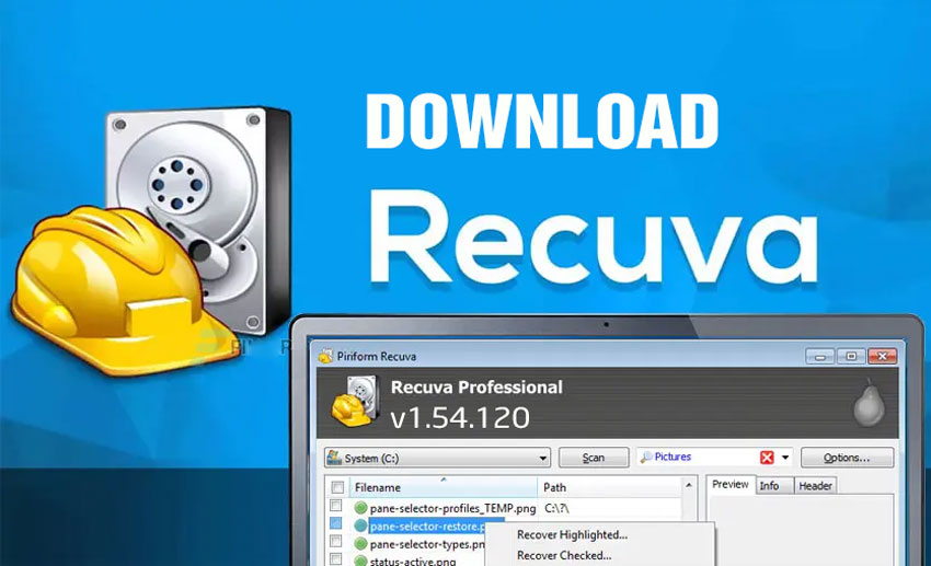 Download Recuva Professional 1.54.120 Full Crack