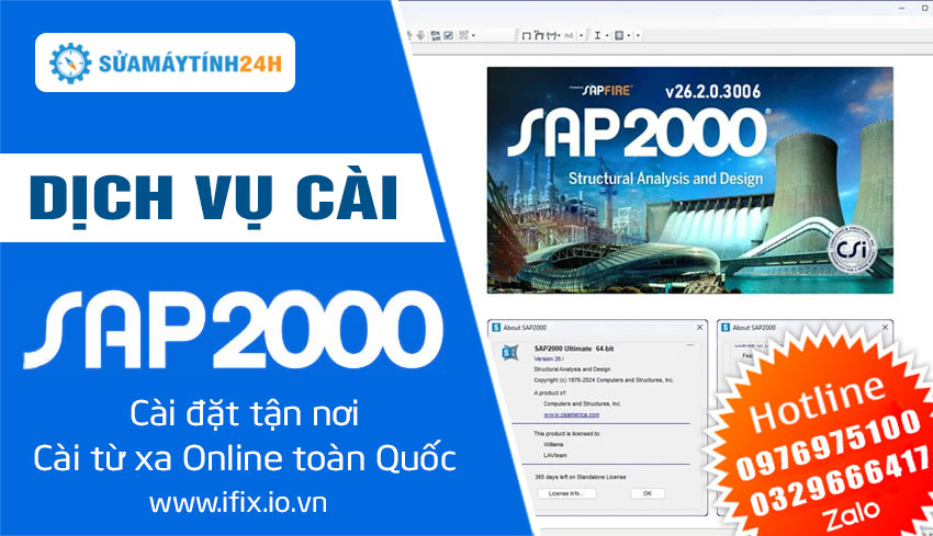 Dịch Vụ Cài Đặt CSI SAP2000 Full Bản Quyền