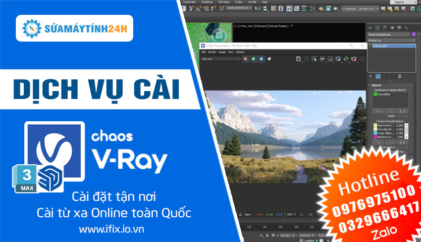 Dịch Vụ Cài Chaos V-ray 3Ds Max - Sketchup