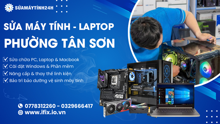 Sửa Máy Tính Phường Tân Sơn Quận Tân Bình