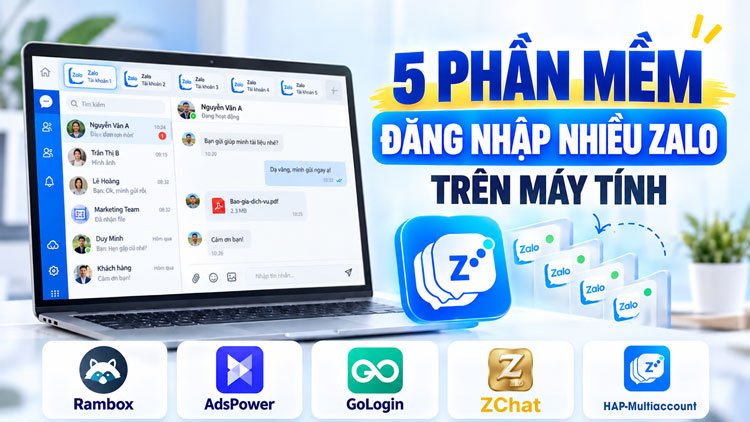 5 phan mem dang nhap zalo