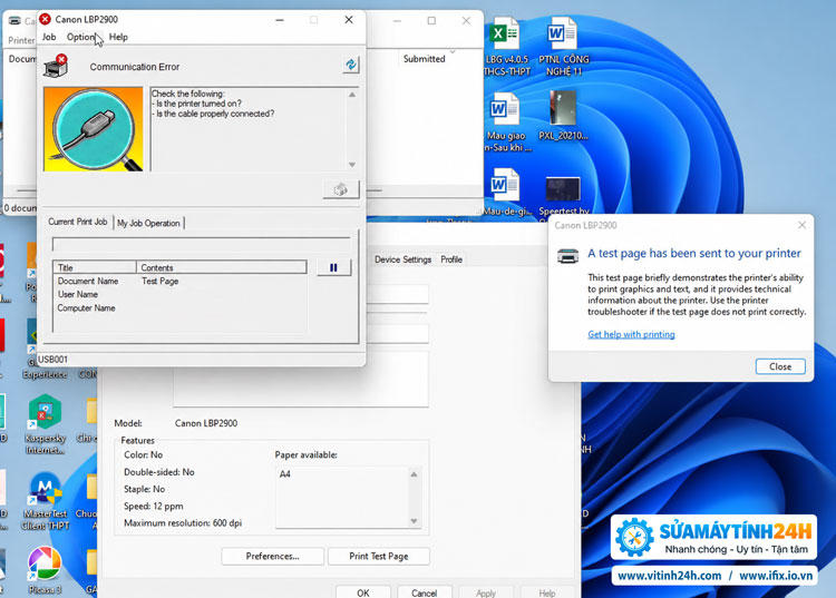 Share Tool Fix Communication Error Canon 2900 3000 3300 8 Lỗi Communication Error Máy In Canon 2900