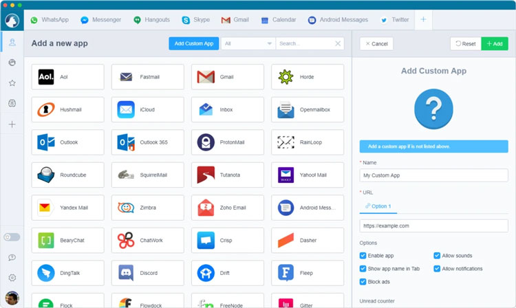 #5 Phần Mềm Đăng Nhập Nhiều Zalo Trên Máy Tính PC Miễn Phí 11 Rambox là phần mềm quản lý nhiều ứng dụng web