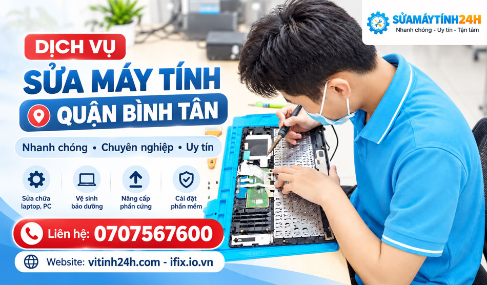 Sửa Máy Tính Bình Tân Tại Nhà